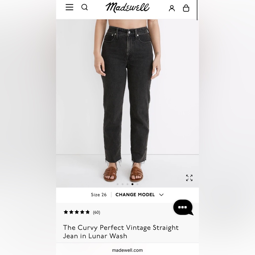 Madewell Curvy Perfect Vintage Straight Jeans
